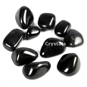 Pierres à bois noires en obsidienne, 10 pièces, agates - Product Image 1