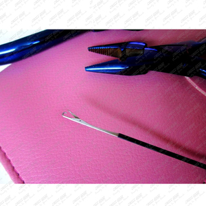 ชุดอุปกรณ์ต่อผม,ชุดคีมต่อผมเคลือบพลาสม่าสีฟ้าเครื่องมือต่อผม \N สแตนเลส5.5นิ้ว1ชุดส่งด่วน - Product Image 5