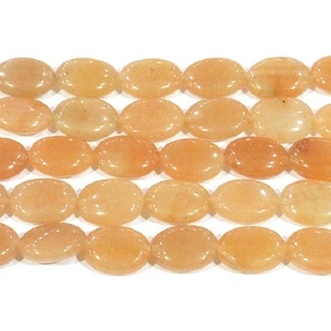 Aventurine rouge ovale perle pierre collier pierres ovale perle cristal breloques pour la fabrication de bijoux cristal femmes collier grossiste - Product Image 3