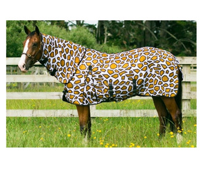 Tapis combo mouche de cheval imprimé girafe avec panneau de ventre Produit de type été - Product Image 1