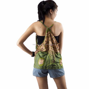 Chemise en mousseline de soie pour femmes, claquette, couleur bonbon, à la mode, collection été - Product Image 2