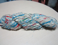 Chaussettes en fil de banane colorées, élastiques, recouvertes de caoutchouc, en polyester teint, recyclables, certifiées ISO9001, brodées, faites à la main, pour la couture