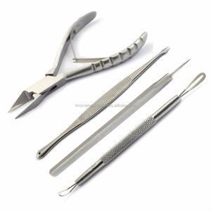 Custom Ingrown Toenail Clipper Nipper with <b>Blackhead</b> <b>Remover</b> Popping <b>Tools</b> Model IB-6944 - Product Image 1