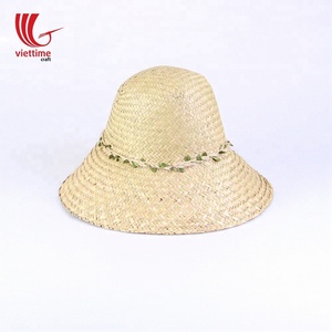 หมวกชายหาดหญ้าทะเลแบบเรียบหมวกฟางสไตล์ตัวละครฤดูร้อน - Product Image 4