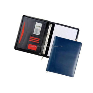 New Hot <b>A4</b> Genuine Leather <b>Ring</b> <b>Binder</b> Conference Folder Personal Organizer - Product Image 1