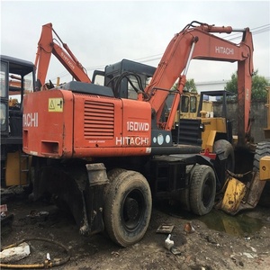 Oude/Gebruikt Bouwmachines EX160WD <span class=keywords><strong>Hitachi</strong></span> Wiel Graafmachine/<span class=keywords><strong>Hitachi</strong></span> Merk EX100WD EX200-5 EX160WD EX200-3