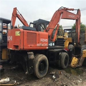 OLD/Used Construction Equipment EX160WD Hitachi Wheel Excavator / Hitachi brand EX100WD EX200-5 EX160WD EX200-3