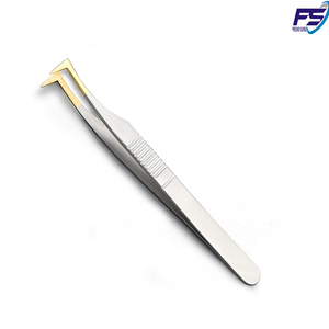 Wholesale Private Label <b>Eyelash</b> <b>Tweezers</b> for Lashes Extension Custom Logo <b>Eyelash</b> <b>Tweezers</b> - Product Image 5