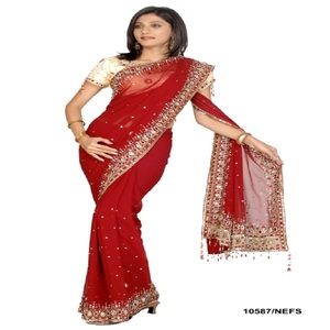 Traditionnel Indien Femmes Porter Chanderi Coton Banglori Saree - Product Image 1