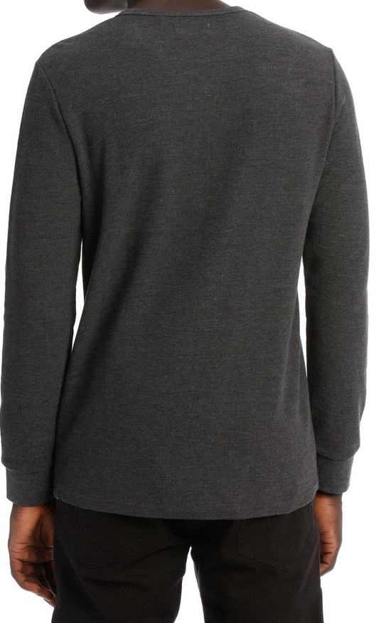 KUYIGO Heren T Shirt Met Lange Mouwen Henley Casual Running