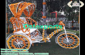 Rickshaw para Entrada de Novia en Bodas Punjabi, Rickshaw para Entrada de Bodas Indias, Rickshaw de Metal Moderno, Lujoso y Duradero - Product Image 4