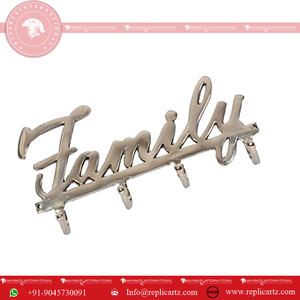 Family Aluminum <b>Towel</b> <b>Hook</b> Wall Door <b>Hooks</b> for Clothes Keys & <b>Towel</b> Hanging Modern Rail Design - Product Image 3