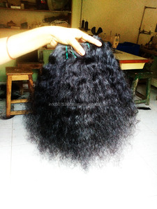 Cheveux naturels indiens bouclés Remy, cheveux humains non transformés en provenance de l'Inde, prix d'usine - Product Image 4