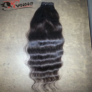 Vente en gros de cheveux humains bruts non traités, cheveux naturels bruts indiens Temple Remy cheveux vierges - Product Image 6