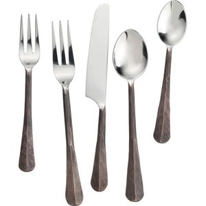 Ensemble de couverts en acier inoxydable vaisselle en métal écologique pour usage domestique et restaurant pour usage domestique et commercial - Product Image 1