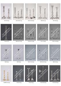 Meilleure vente bougeoir en métal argenté brillant haut de gamme décor de table pour mariage salle à manger fête décoration de la maison - Product Image 2