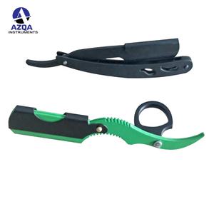 Porte-couteau de rasage pliant en acier, support sans lame, ligne noire et blanche - Product Image 2