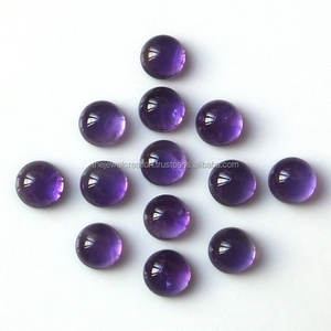 6mm naturel améthyste lisse rond gros cabochons en vrac calibré boutique en ligne au prix d'usine pierres pour la fabrication de bijoux - Product Image 2
