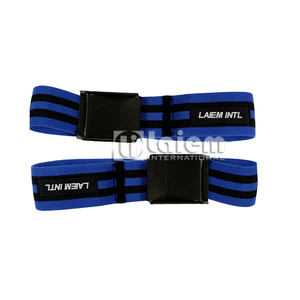 Bandas Elásticas BFR para Gimnasio, Fitness, Ejercicio, Levantamiento de Pesas y Entrenamiento de Oclusión, Brazo y Pierna, Azul/Negro, LAIEM INTERNATIONAL - Product Image 2
