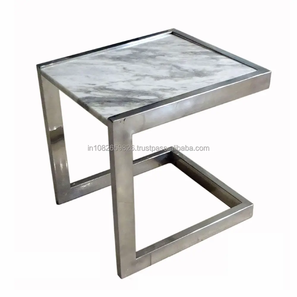 Small Living Room Stool Side Table with Agate Stone Top Corner Table Coffee Table with Marble Top Living Room Small Furniture