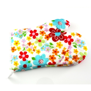 Perfect Multi Color Printed Design Organic Cotton Customized Size <b>Oven</b> Mitts at Lowest Price - Product Image 3