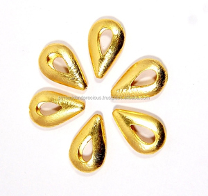 En forma de gota de oro del grano plateado-15x20mm tamaño del grano de oro-de oro para la fabricación de la joyería - Product Image 1