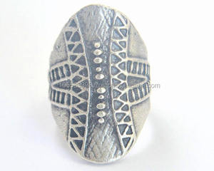 Anillo de oro rosa con puntos anchos ovalados - Product Image 1