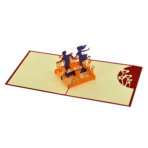 Tarjeta de felicitación emergente 3D hecha a mano, diseño personalizado para regalo de San Valentín del fabricante en venta al por mayor - Product Image 3