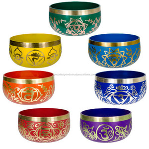 Bol de chant tibétain en laiton, Mantra, pour la thérapie du son et la méditation - Product Image 6