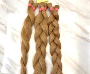 Tendance Couleur Blonde Cheveux Slaves Extensions de Cheveux Humains de Haute Qualité Usine Directe - Product Image 4