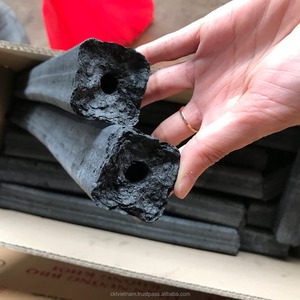 Briquettes carrées de charbon de bois de sciure de bambou fabriquées en usine motif de coquille de bois dur de noix de coco du Vietnam pour narguilé charbon de bois fabriqué à la machine - Product Image 1