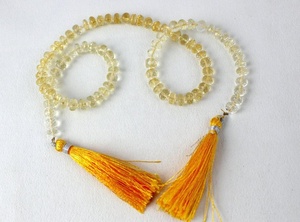 16 \ "Long 1 Brin Naturel Jaune Citrine Pierres Précieuses Micro Facettes Rondelle Perles pour la Fabrication de Bijoux Perles de Pierre - Product Image 4