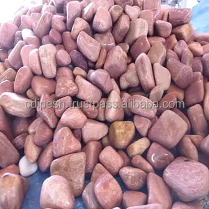 NATURAL CORAL ROCK STONE ESCURO ÁGATA ROSA PÊSULOS MÁQUINA DE PEDRA ROUCAS DECORATIVAS POLISHADAS PARA PREÇO GROSSADO