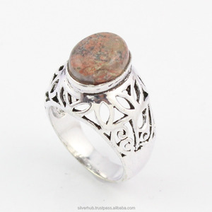 Anillo de Plata de Ley 925 Hecho a Mano con Piedras Preciosas y Engaste de Bisel para Boda y Aniversario - Product Image 4