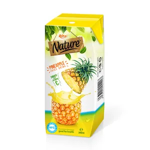 200ml NFC üretici içecek ananas meyve suyu İçeceği