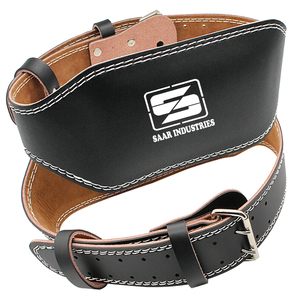 Cinturón de levantamiento de pesas de cuero de vaca de alta resistencia de la mejor calidad, antideslizante, ligero, soporte para entrenamiento, asistencia para la espalda, Unisex - Product Image 1