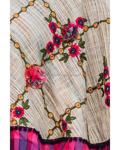 Poncho Circular rosa Magenta con bordado para mujer, caftán con bordado para playa, complejo turístico, fiesta, oferta, precio barato - Product Image 3