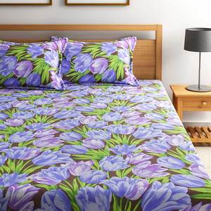 Sábana doble de algodón 180 TC, ropa de cama de lujo, teñida, azul, indio, de Bombay - Product Image 3