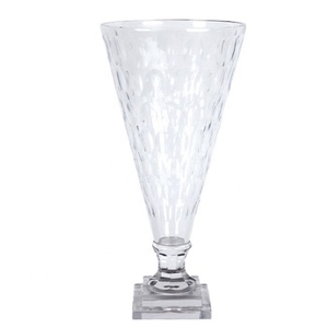 Vente chaude Design Classique Vase À Fleurs En Verre Taille Personnalisée Forme Logo Utilisations Dans La Maison Hôtel Décoration - Product Image 6