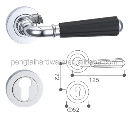 Zinc material high quality hot selling door pull handle lock rose key new style