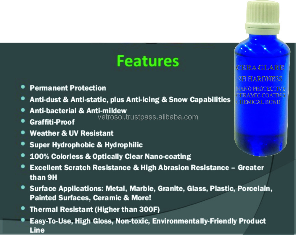 9 H Nano SIO2 кварцевый гидрофобные керамические жидкое стекло автомобиля лакокрасочного покрытия