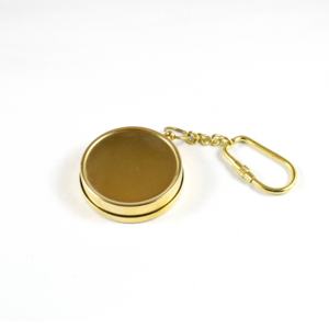 Customised Personalised Brass Metal Nautical Small Marine Dial <b>Compass</b> Keychain Corporate Gift with Loop Promotional Carabiners - Product Image 3