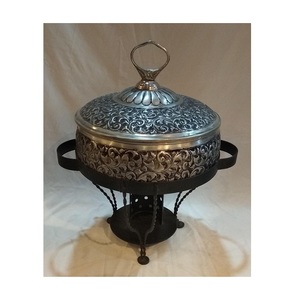 ชุดจานร้อนแบบกลมสำหรับร้านอาหารอุ่นอาหารสำหรับบุฟเฟ่ต์จานร้อนแบบหมุนทำจากสเตนเลส - Product Image 2