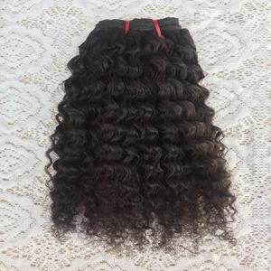 Haute qualité sud indien Remy Extension de cheveux Texture bouclée naturelle non traitée cheveux humains wefted matière première - Product Image 3