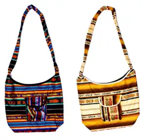 Bunte Hobo Taschen Einzigartige Woll handtaschen Handgemachtes Strick produkt Tolles exotisches Design Geldbörsen Mode Neuheit Geschenke Ecuador