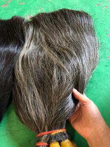 Commercio all'ingrosso grigio dei capelli from100 % del virgin dei capelli umani - Product Image 4