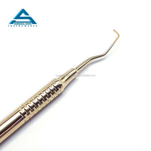 Curetas Gracey azules recubiertas de titanio por plasma, mango hueco, instrumento de limpieza y llenado de dientes dentales de acero inoxidable - Product Image 6