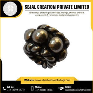 Venta al por mayor de cuentas de Bali de plata de ley oxidada, espaciadores hechos a mano, en oferta con precios al por mayor - Product Image 4