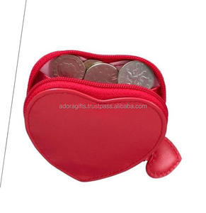 Modern Stylish Heart Shape Leather Coin <b>Purses</b> Best Gifts for Girls - Product Image 1