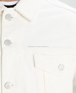 แจ็กเก็ตผ้าฝ้ายแบบยูนิเซ็กซ์เสื้อแจ็กเก็ตผ้าเดนิมระบายอากาศได้ดีสำหรับฤดูใบไม้ร่วงกระดุมพิมพ์ลายขนเฟอร์สำหรับผู้ชายและผู้หญิงตัวเลือกขนาดพิเศษ - Product Image 3